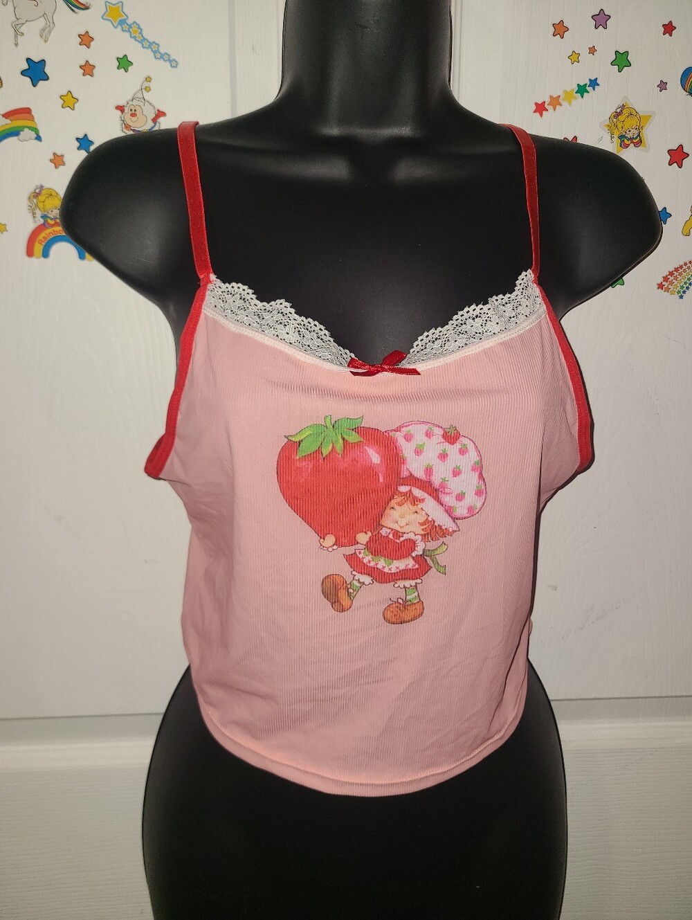 Romwe Strawberry Shortcake Sleep Top